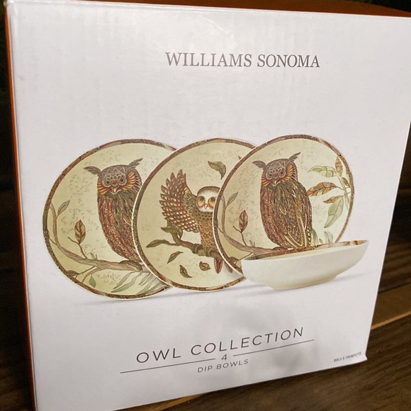 Williams Sonoma Vividly Colored Set of Four Owl Dipping Bowls 🦉 - Picture 14 of 17
